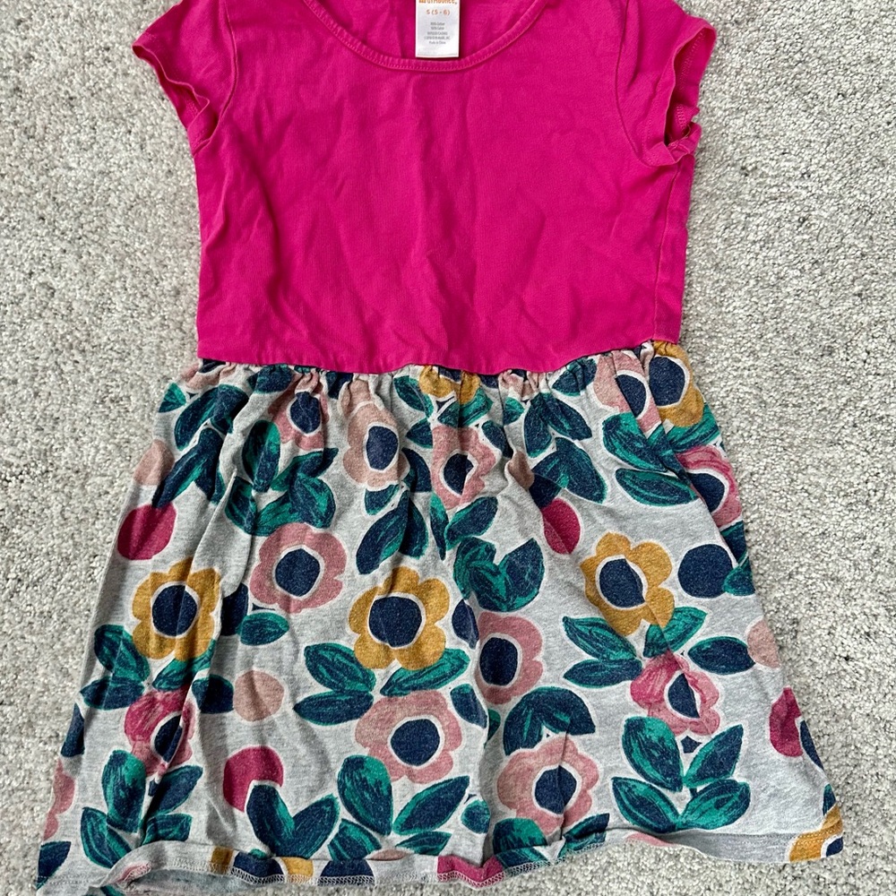 Gymboree Floral Pink and Multicolor Kids Dress